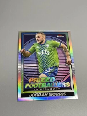 Jordan Morris 2022 Topps Finest MLS Prized Footballer Insert PF-14 Sounders - Image 1 of 2
