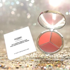ICONIC LONDON Lip and Cheek Cream Trio 0.10 oz Brand New In Box - Picture 1 of 9