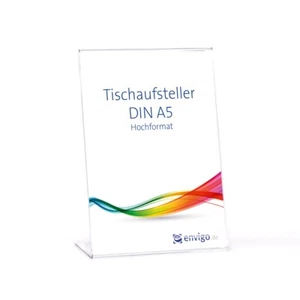 Tischaufsteller »L-Ständer« DIN A5 hoch, PS - Bild 1 von 1