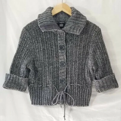 Cárdigan suéter tejido XL gris Rue21 para mujer  Foto 1 de 4