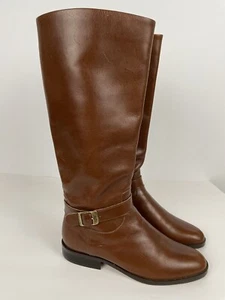 Vintage Etienne Aiger Jordan braun Leder groß Reitstiefel 7,5 M - Bild 1 von 12