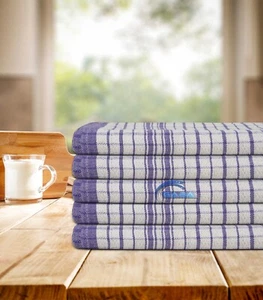 Kitchen Tea Towels Highly Absorbent Cotton Dish Cloths 50x70cm Heavy Duty Large - Picture 1 of 51