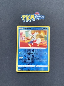 Pokemon Juego de Cartas Coleccionables Delibird Chilling Reign 032/198 Holograma Inverso LP. - Imagen 1 de 3