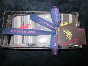 U.S. POLO ASSOCIATION SET OF 3 LADIES BOXED CREW SOCKS, NEW, # 540 - Picture 1 of 6