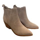 Marc Fisher Ltd Teona Suede Pointy Toe Chelsea Bootie Light Grey Size 10 NEW