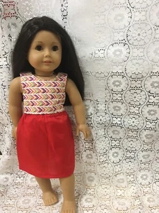 Fits 18" American Girl Our Generation Doll Clothes Cropped Top And Skirt Casual - Picture 1 of 4