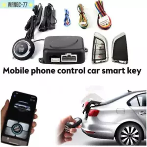 Remote Starter Stop Car Keyless Entry Engine Start Alarm System Push Button APP - Picture 1 of 13