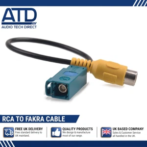 Fakra RCA For Mercedes Audio 20 Comand Rear Reverse Camera Input Adaptor 27-240 - Picture 1 of 12