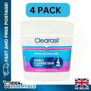 Clearasil Rapid Action Pads - Visibly Clearer Skin 4HRS (4 Pack) - Picture 1 of 1