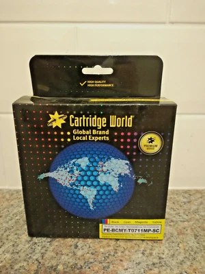 Cartridge World T0711 Multipack Tintenpatrone (Schwarz,Cyan,Magenta,Gelb) - Bild 1 von 4