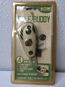 All in One Golf Buddy Werkzeug-Schlagzähler-Ballmarkierer-Schläger Rillenreiniger-Bürste - Bild 1 von 6