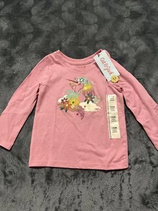 Toddler Girls' Rainbow Unicorn Long Sleeve T-Shirt Cat & Jack Pink 18m. P - Picture 1 of 4