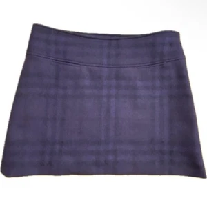 Burberry Women’s Plaid Wool Mini Skirt Purple Lined Authentic 8 excellent cond - Picture 1 of 16