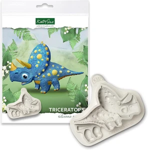 Triceratops Dinosaur Silicone Mold for Cake Decorating and Craft. Use with Polym - Picture 1 of 9