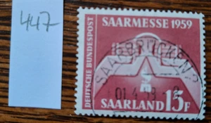 Saarland Mi. Nr. 447 Saarmesse gestempelt Saarbrücken - Bild 1 von 1