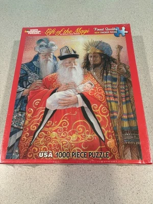 RARE, HARD TO FIND - White Mountain Puzzle, "Gift of the Magi" - 1000 pieces - Image 1 of 4
