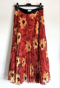 Dries Van Noten Women Free Floral Pleated Skirt Long 38 Belgium Designer Luxury - Picture 1 of 8