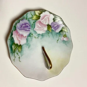 Vintage handbemalte Keramik Windel Rosenmuster - Bild 1 von 5