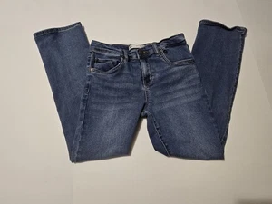 Levi's Boot Cut Girls Pocket Blue Denim Jeans Size 12 Regular Elastic Adjustment - Picture 1 of 8