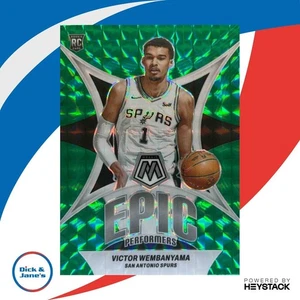 2023-24 Panini Mosaic Victor Wembanyama Epic Performers Verde #12 RC Spurs - Imagen 1 de 10