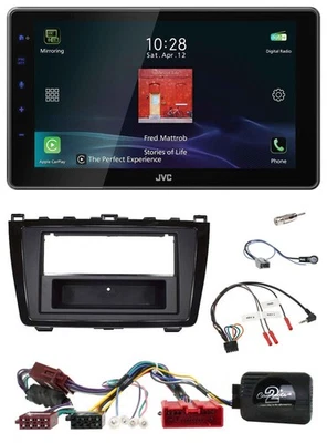 JVC DAB Lenkrad Bluetooth USB Autoradio für Mazda 6 2008-2010 Klavierlack aktiv - Bild 1 von 4