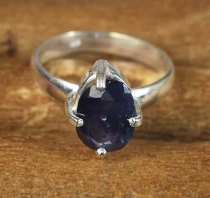 Anello Misura 9 Naturale 6,90 Ct Zaffiro Blu Ovale Gemma Certificata Fede... - Foto 1 di 9