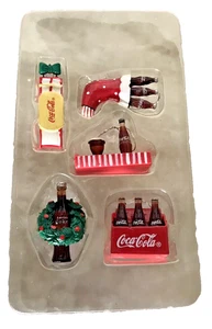 Christmas Dept. 56 Coca Cola Coke Mini Tree Ornaments 2006 Holiday Home Decor - Picture 1 of 4