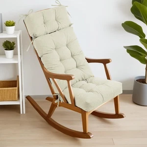 Rocking Chair Cushions for Indoor Rocker, Comfortable Polyester Brushed Tufte... - Picture 1 of 7