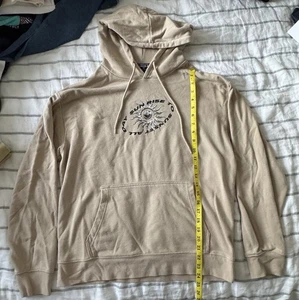 Sunrise To Sunset Beige Hoodie - Relaxed Fit, grafischer Pullover. Gr. M. �� - Bild 1 von 4