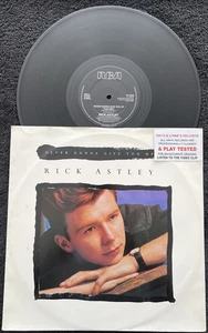 Rick Astley – Never Gonna Give You Up 3 Track 12'' VINYL TESTED EX/VG+ VIDEO - Picture 1 of 8