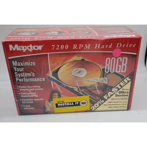 MAXTOR 80GB 7200 RPM HARD DRIVE BRAND NEW FACTORY SEALED - Picture 1 of 2