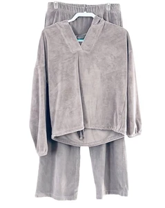 Barefoot Dreams Luxechic Lounge Set Pewter Damen Small Athleisure Soft & Cozy - Bild 1 von 9