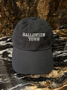 Halloween Town Black Strap Back Dad Hat Retro 2000’s Disney Channel Movie Spooky - Picture 1 of 3
