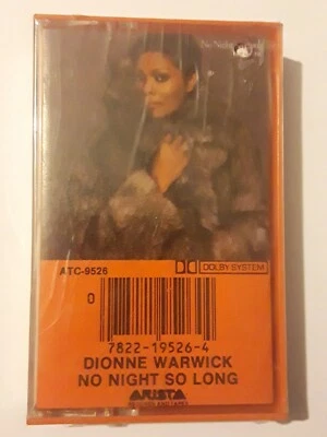 Dionne Warwick 1980 “No Night So Long” Cassette Tape NEW/SEALED Foto 1 de 3