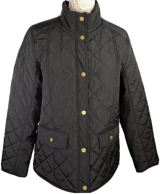Tory Burch Women’s Quilted Jacket Size XL Color Black - Image 1 of 4