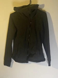 Puma Women's A Symmetrical Full Zip Cowl Neck Jacket, Size Small/Gray - Picture 1 of 12