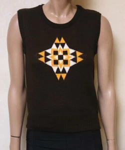 GIVENCHY vtg MOD MCM knit sweater vest top 1 Space Age fashion - Picture 1 of 4