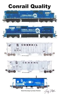 Conrail Quality Train 11"x17" Poster by Andy Fletcher signed - Picture 1 of 1
