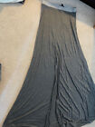 Topshop High Wasted Grey Maxi-Skirt Size 10 Unworn