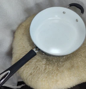 CUSINIART 12" SKILLET SAUTE PAN 3 QUART W/ HELPER HANDLE BLUE - GOOD CONDITION - Afbeelding 1 van 14