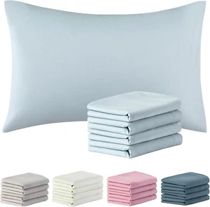 1800 Thread Count Microfiber Pillowcases King Size Set of 4 - Envelope Closure P - Picture 1 of 7