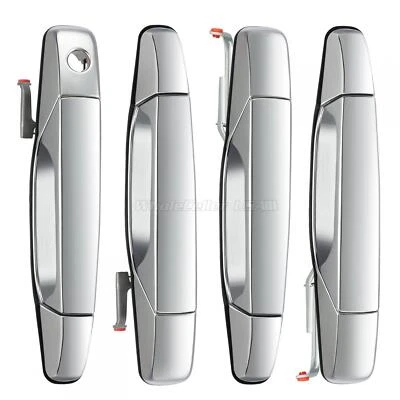 4Pcs Exterior Door Handle Set Front Rear Left Right For Tahoe Silverado 2007-14 - Изображение 1 из 4