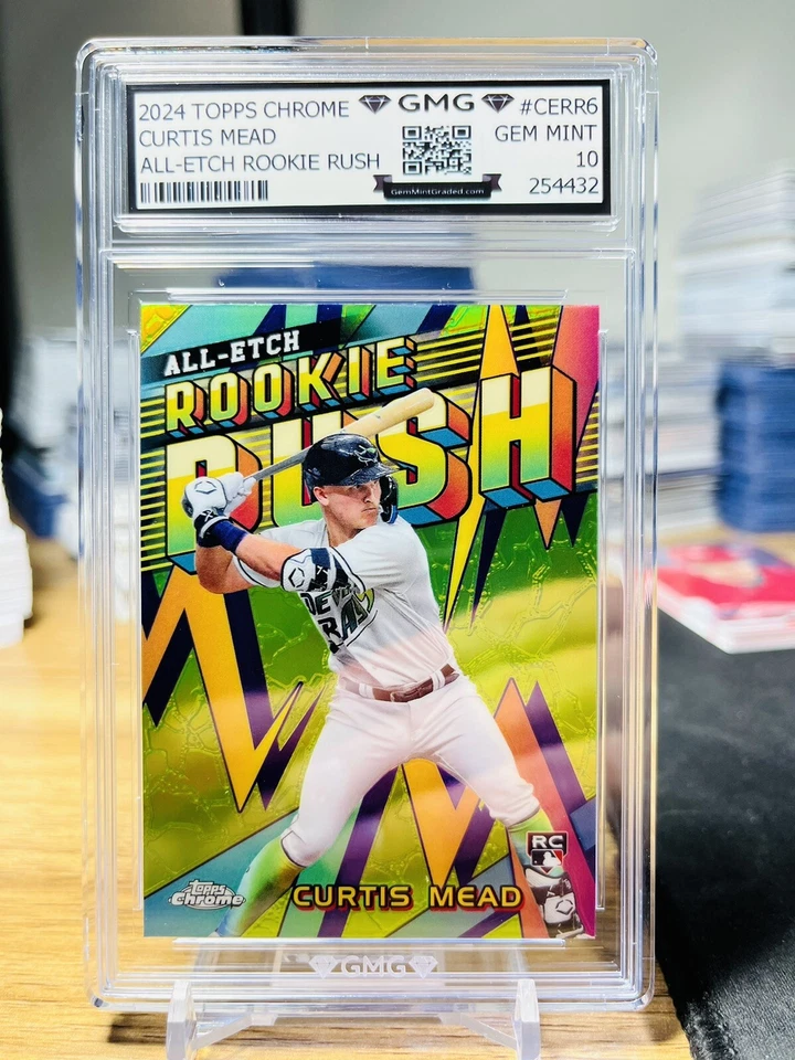 2024 Topps Chrome Curtis Mead All-Etch Rookie Rush SP GMG Graded 10 Gem Mint 💎  - Image 1 of 1