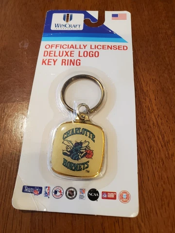 Vtg WinCraft Charlotte Hornets  KeyChains/Key Rings NBA  Rare Cover