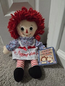 Muñeca clásica hecha a mano por Aurora World Raggedy Ann 12" artículo 15411 muñeca de peluche  - Imagen 1 de 11