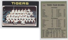 1971 Topps Detroit Tigers Team #336