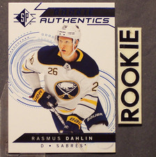 RASMUS DAHLIN 2018/19 SP Authentics ROOKIE Blue #120 (b Buffalo Sabres RC