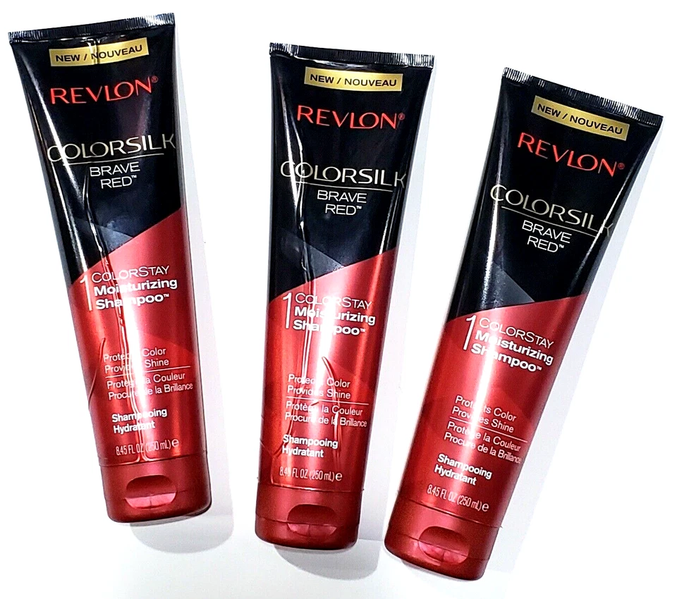 3 Pack Revlon Colorsilk Brave Red Colorstay Moisturizing Shampoo 8.45oz - Image 1 of 1