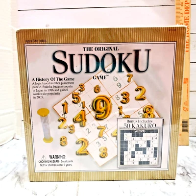 Suduko Board Game Puzzle Game + BONUS Kakuro Games *SEALED* - Image 1 of 3