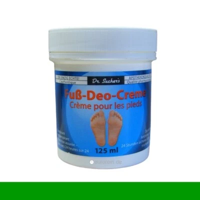 Fuß Deo Creme 125 ml Dr. Sachers Kühn Kosmetik gegen Fußgeruch Schweißfüße
